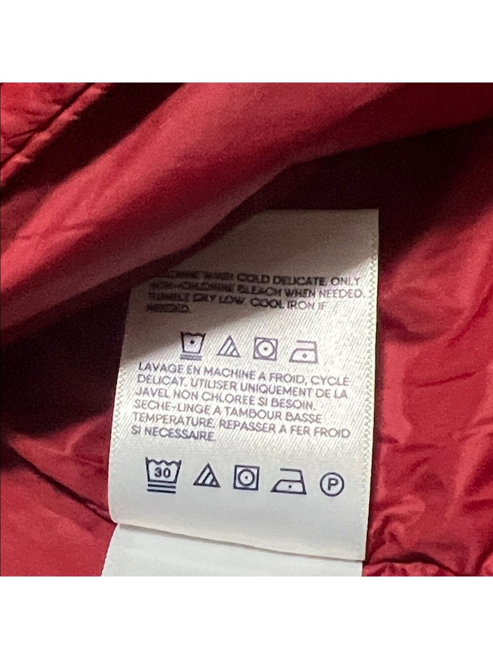 Lands' End Women's Burgundy Hooded Jacket. XL (18). Like new - Picture 8 of 11